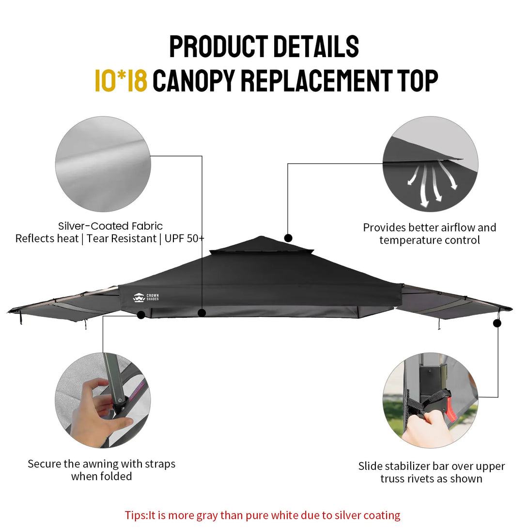 10x18 Canopy Replacement Top