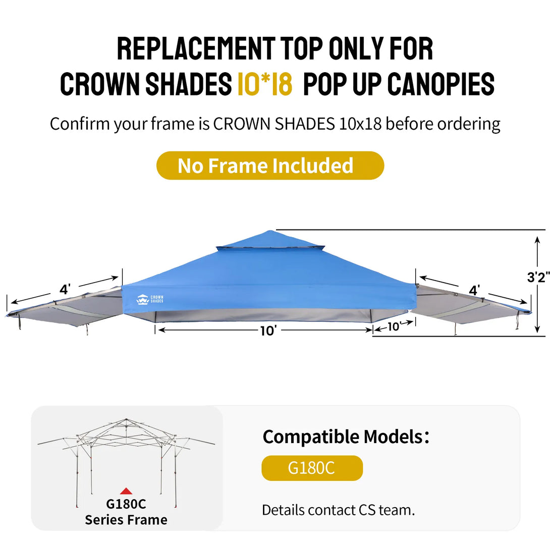 10x18 Canopy Replacement Top