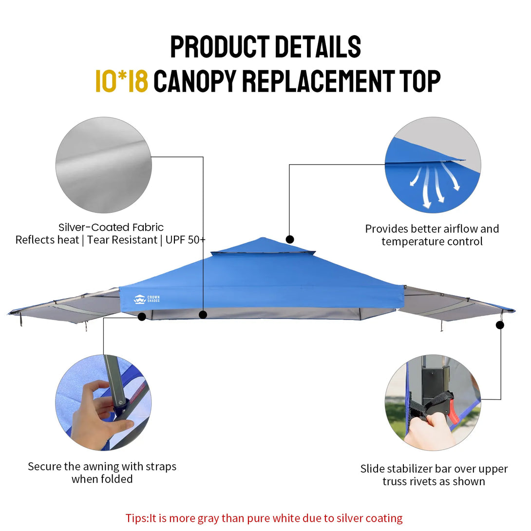 10x18 Canopy Replacement Top