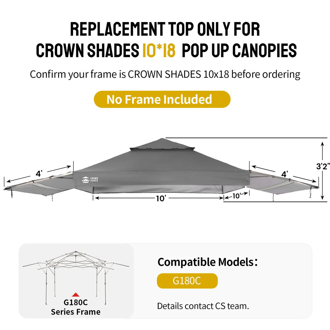 10x18 Canopy Replacement Top