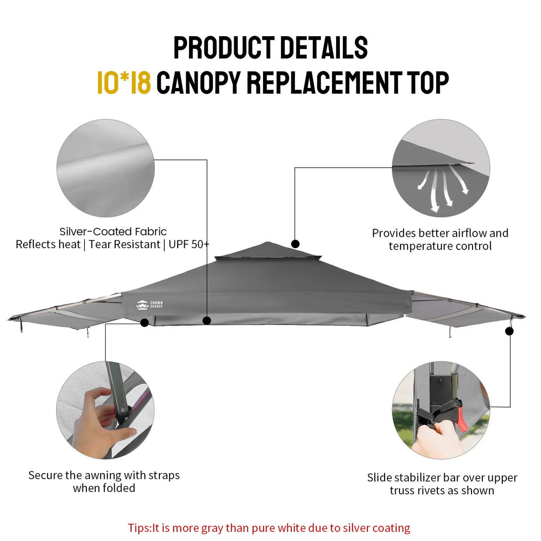 10x18 Canopy Replacement Top