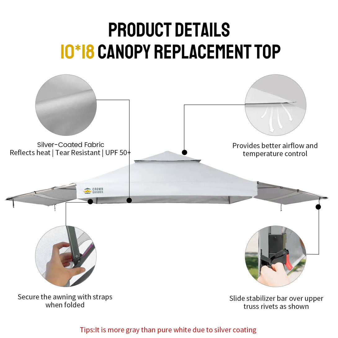 10x18 Canopy Replacement Top