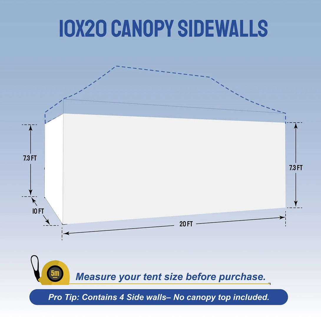 10x20 Canopy Sidewalls (4pck)