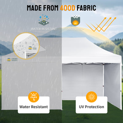 commercial tents and canopies 10x20 Commercial Pop Up Canopy Heavy Duty Tent with 4 Sidewalls