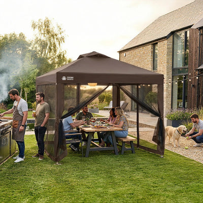 Vista-Ready 10'x10' Gazebo | Mesh Walls