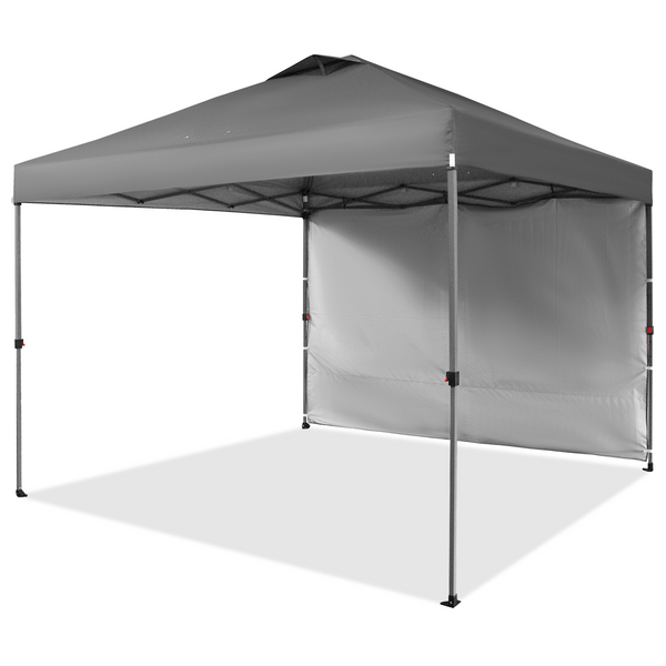 10x10 Gray Single Sidewall Pop-Up Canopy