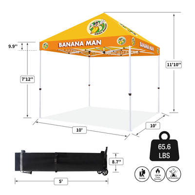 CROWN SHADES Tienda Personalizada – Juego Completo con Estructura y Toldo