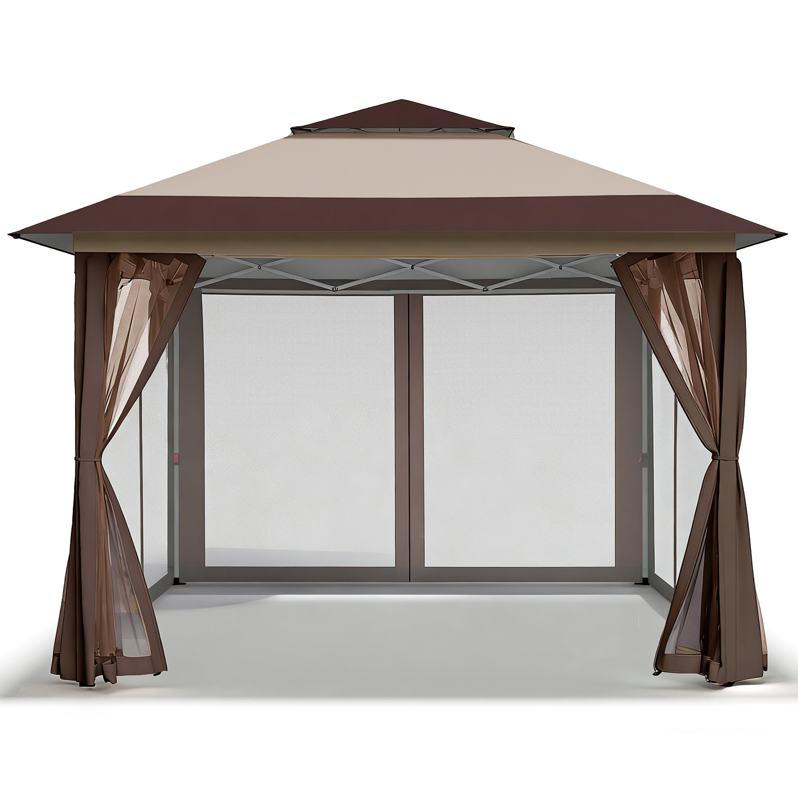 11x11 Pop Up Gazebo Canopy Tent with Mesh Walls