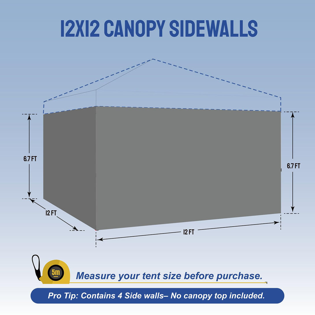 12x12 Canopy Sidewalls (4pck)