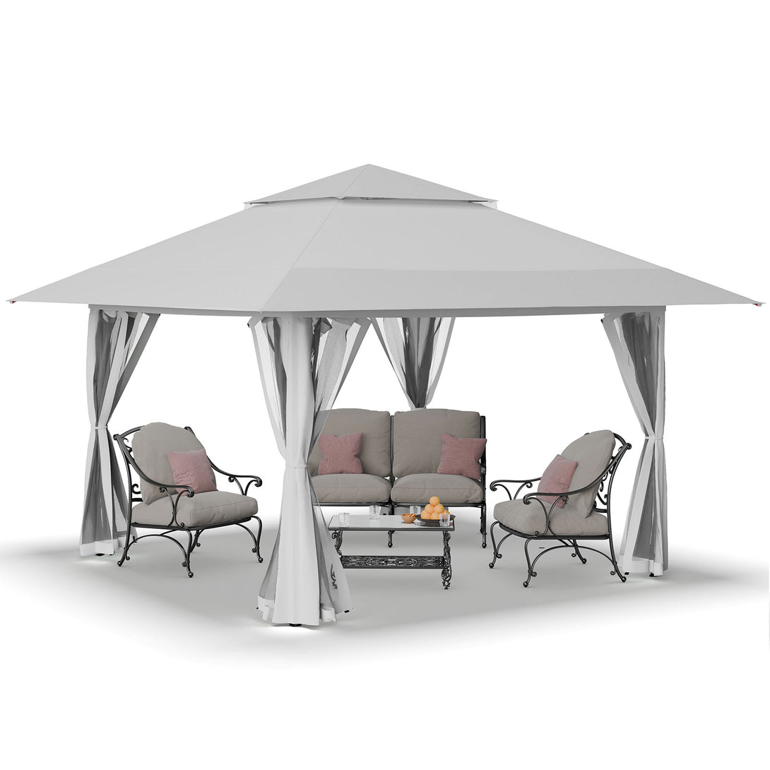 13x13 Pop Up Gazebo Canopy Tent - Outdoor Patio & Backyard Shelter