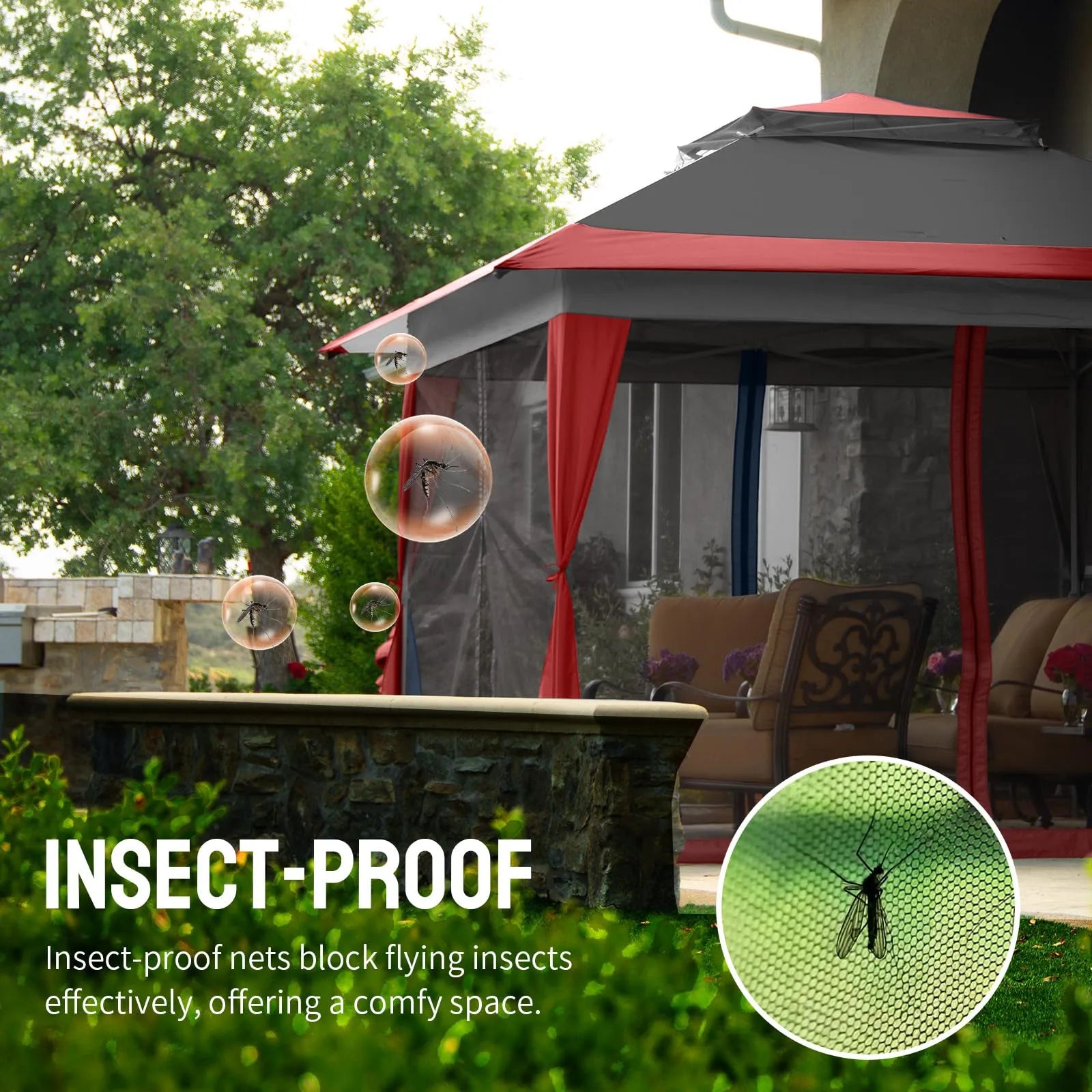 13x13 Pop Up Gazebo Canopy Tent - Thumbnail 4