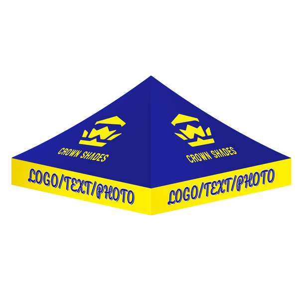 Custom Pop Up Canopy Tent Top with Awning Outdoor Canopy  (Top Only). IMPORTANT: This is ONLY the custom-made tent top. It is designed specifically for use with CROWN SHADES frames.