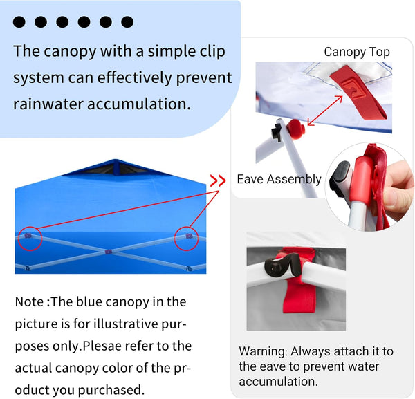 10x10 Replacement Parts Fabric Tops for Canopy Model RM100H