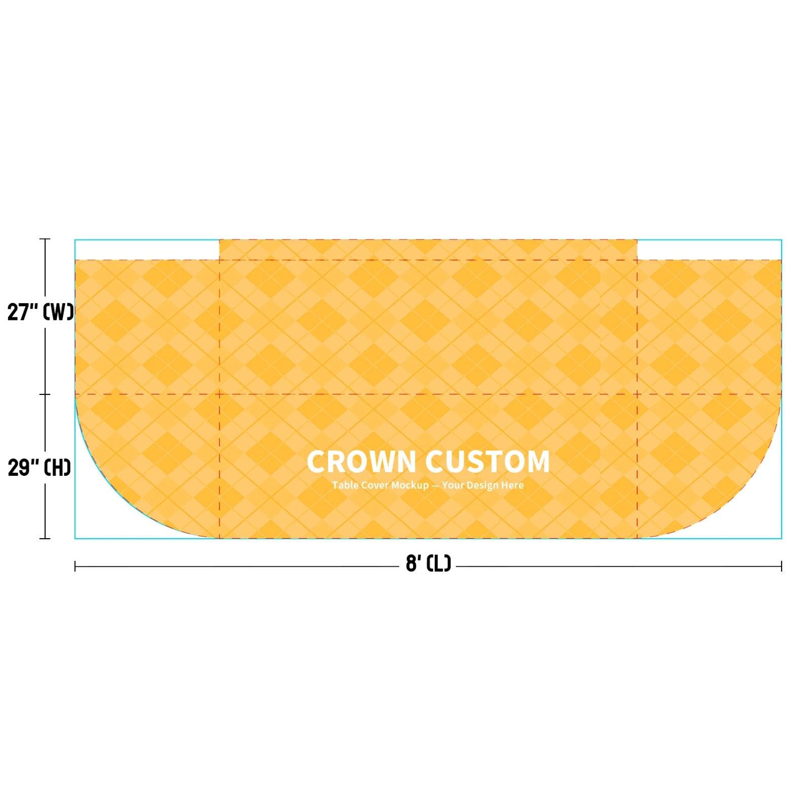 Custom Printed Table Throw