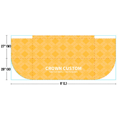 Custom Printed Table Throw