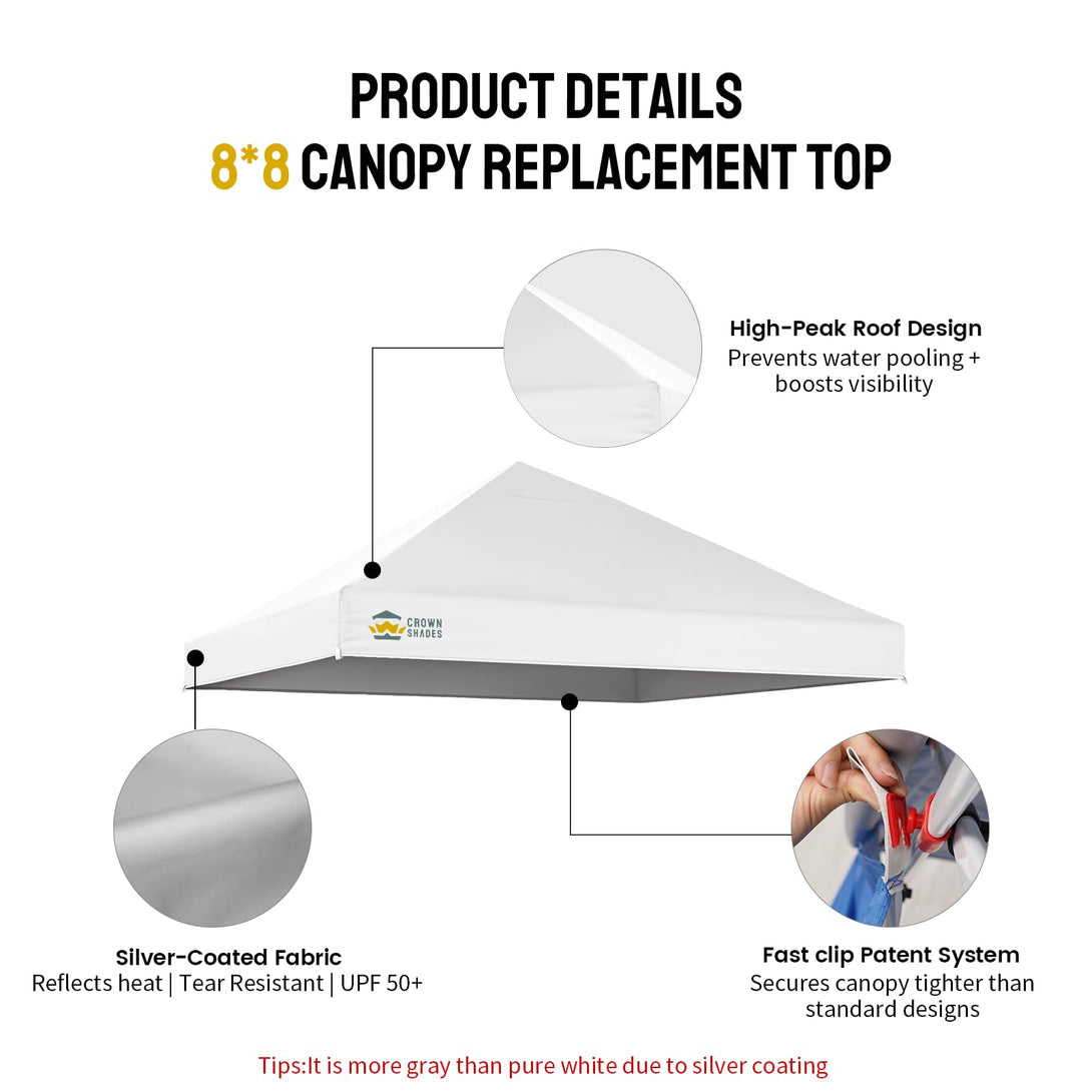 8x8 Canopy Replacement Top