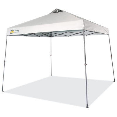 pop up tents for shade 9x9 Pop Up Canopy Tent with Roller Bag – Slant Leg Outdoor Shade for Events & Camping – Crown Shades