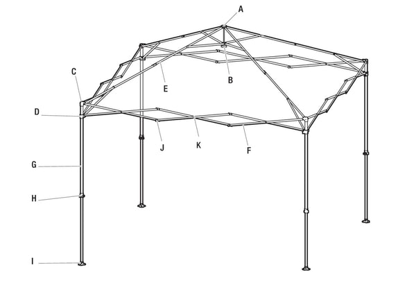 Clia 100 auvent 10 pi x 10 pi CLIA100-B