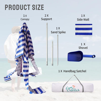 einfach aufzubauendes zelt CROWN SHADES Strand-Cabana, einfach aufzubauendes Pop-Up-Zelt – Crown Shades