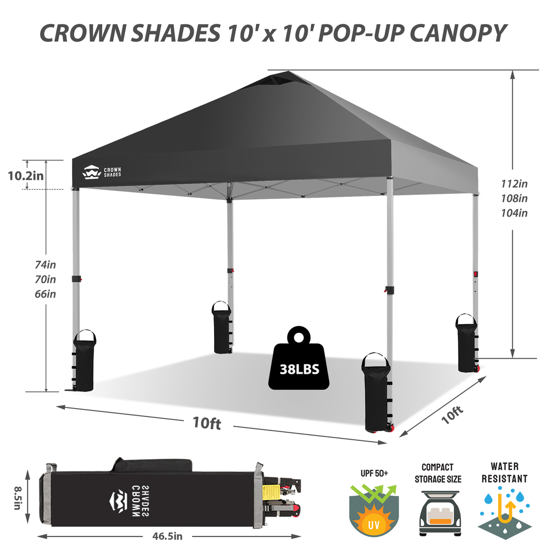 10x10 Pop Up Canopy - One Push Setup