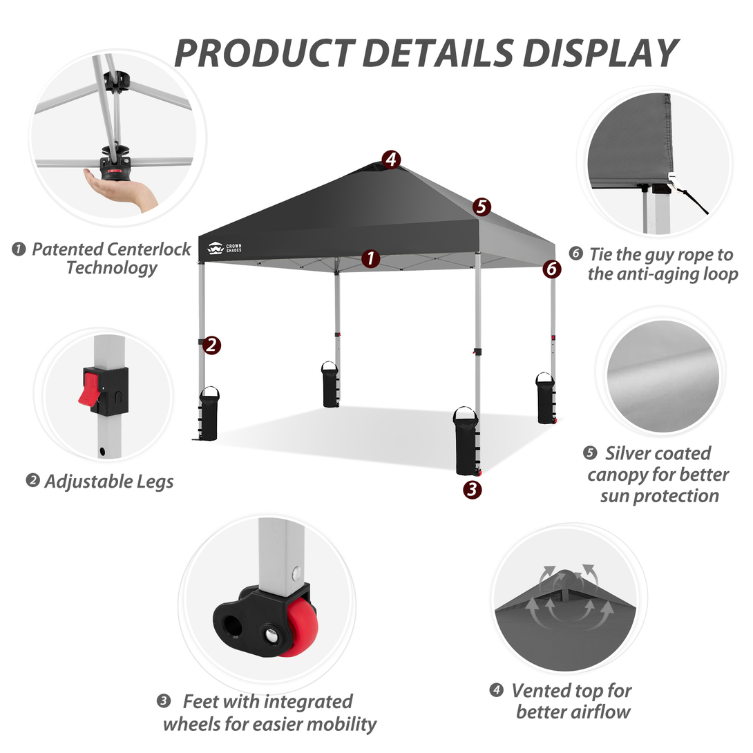 10x10 Pop Up Canopy - One Push Setup