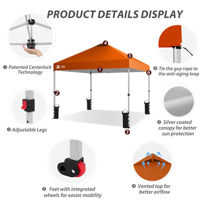 10x10 Recreational Pop Up Canopy