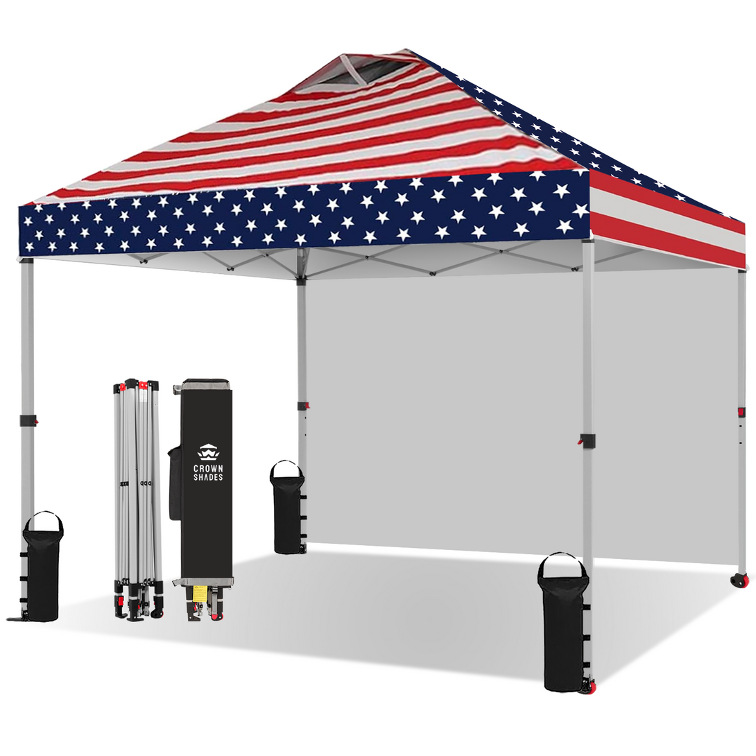 CenterLOK® 10x10 Tettoia Pop Up e 1 Parete Laterale