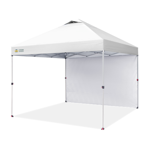 10x10 Pop Up Canopy Tent - Instant Setup w/ Sidewall | CROWN SHADES® –  Crown Shades