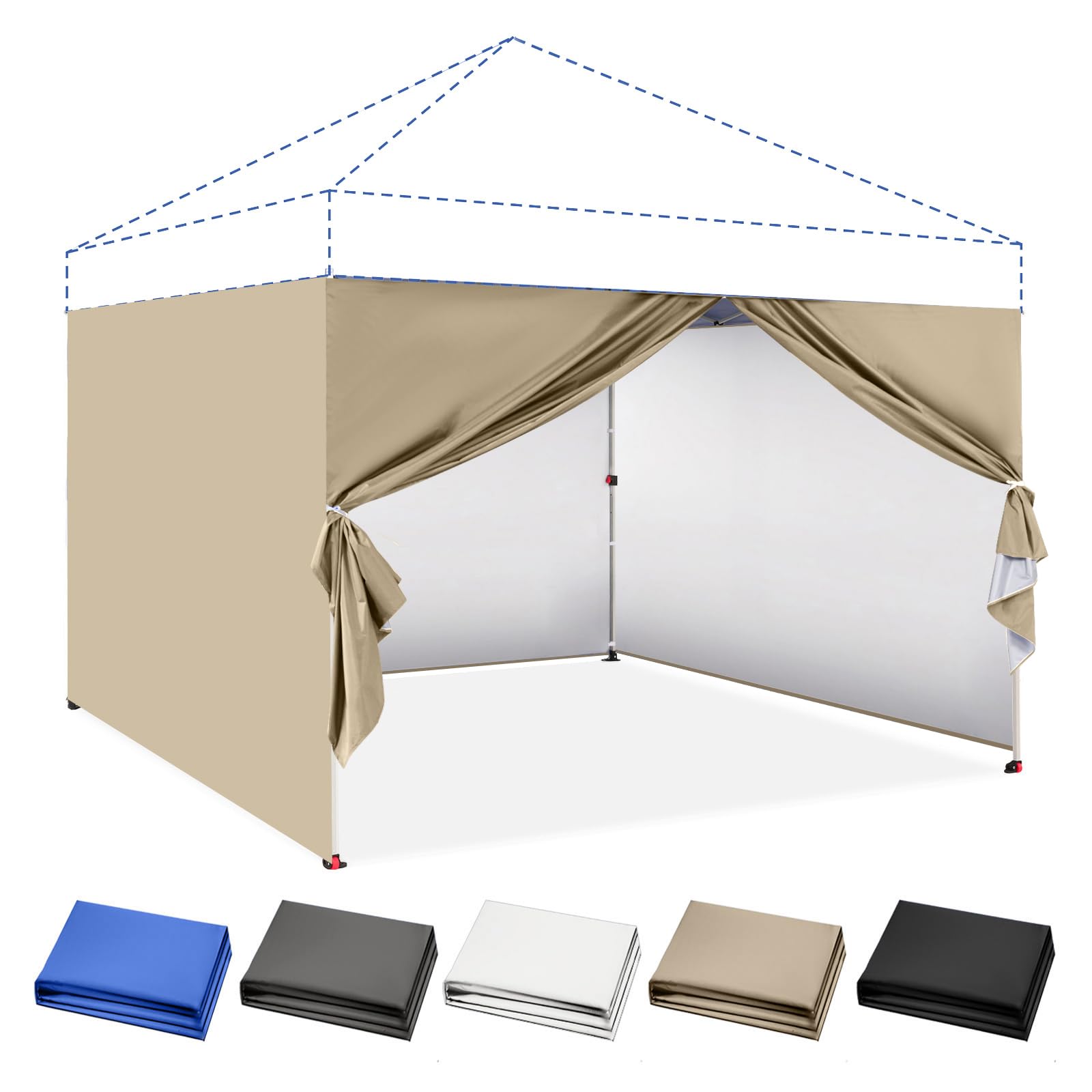 CanopyAL クリア Canopy Sidewalls (4pck) - Replacement Walls for Gazebo