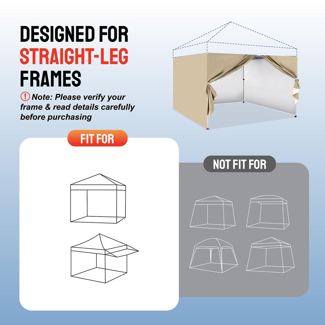 10x10 Canopy Sidewalls (4pck)