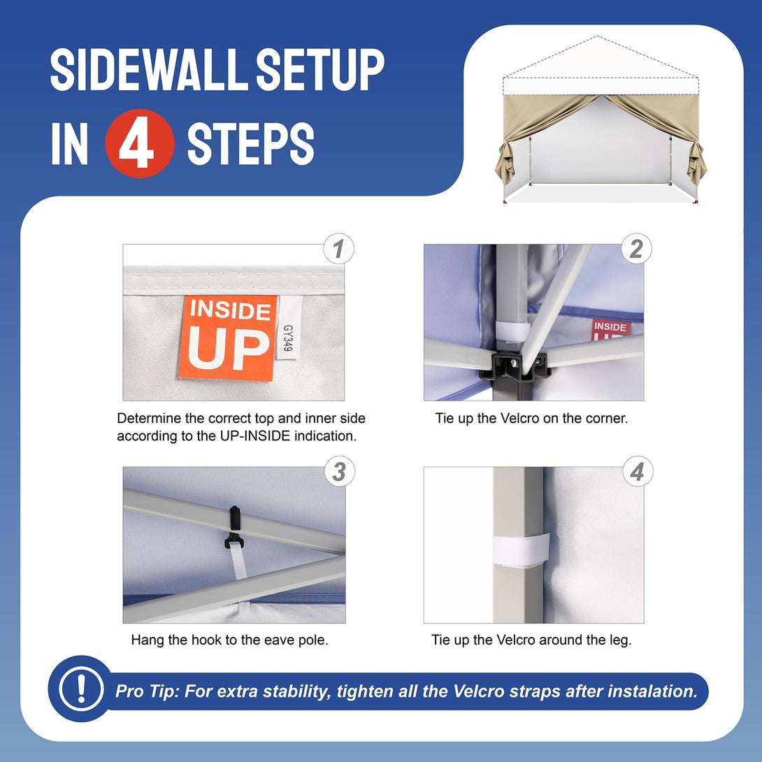 10x10 Canopy Sidewalls (4pck)