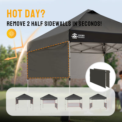 zelt seitenwände 10x10 Pop-Up-Zelt – Sonnenschutz LSF 50+ + GRATIS Seitenwände | Crown Shades – Crown Shades