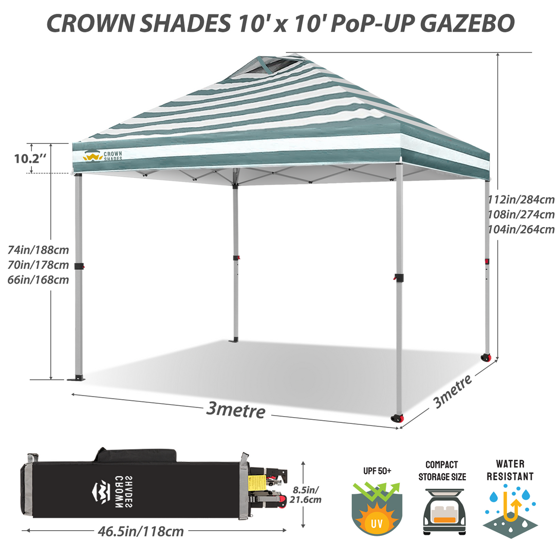 10x10 Pop Up Canopy - One Push Setup