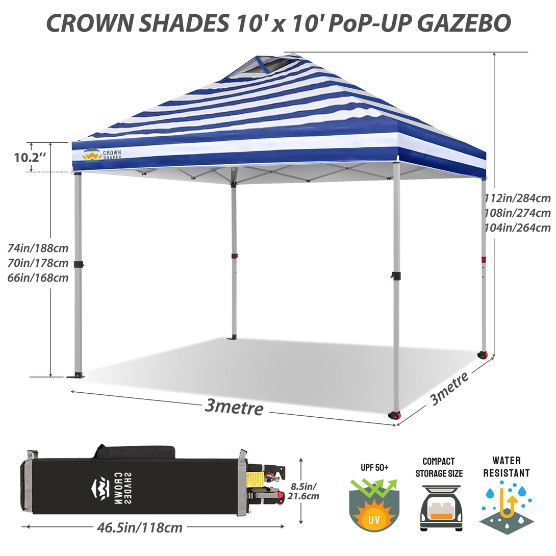 10x10 Pop Up Canopy - One Push Setup