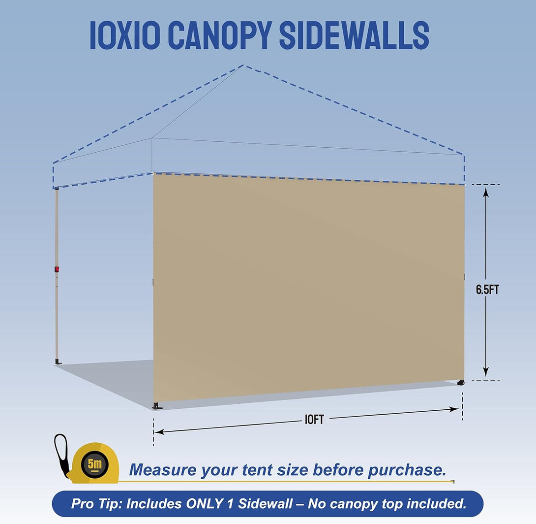 10x10 SunWall Silver Coated for Pop up Canopy