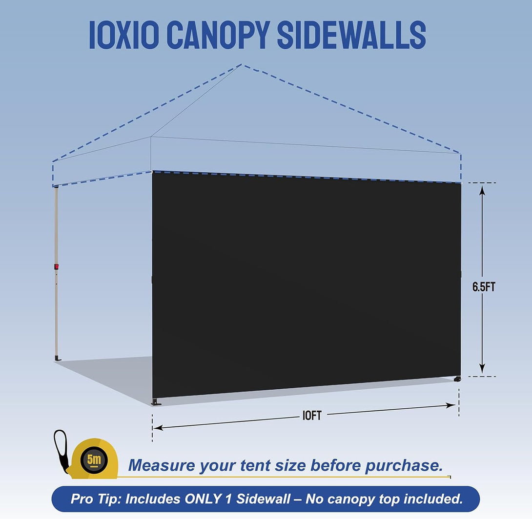 10x10 SunWall Silver Coated for Pop up Canopy