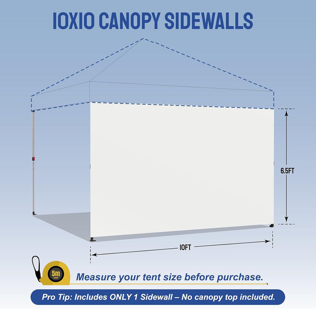 10x10 SunWall Silver Coated for Pop up Canopy