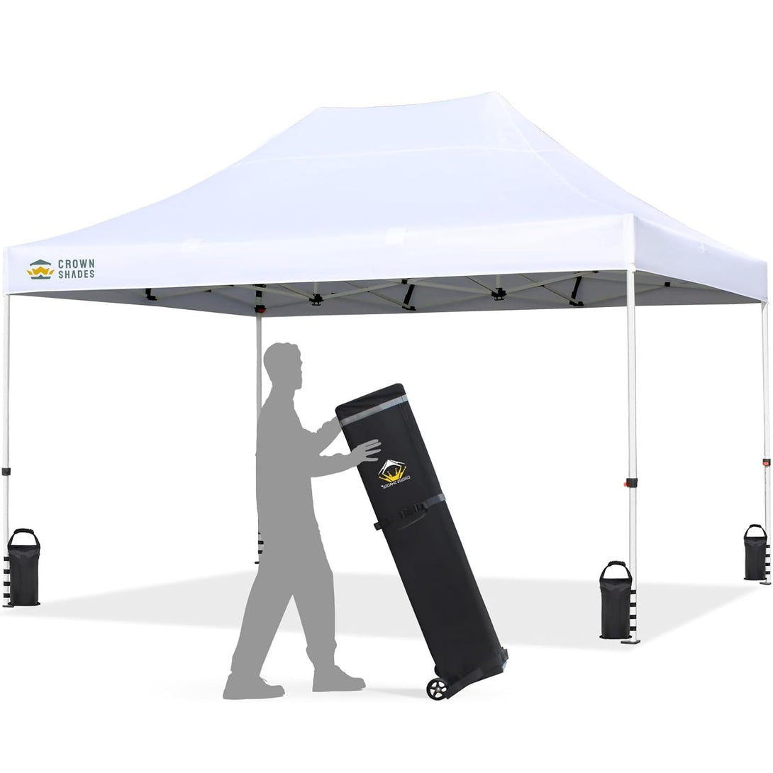 Tente commerciale pliante 10x15 avec armature renforcée, tente robuste