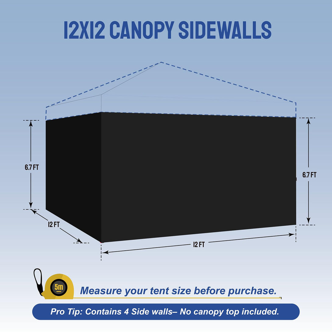 12x12 Canopy Sidewalls (4pck)
