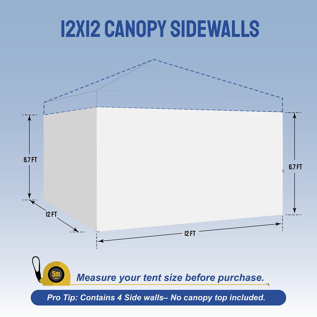 12x12 Canopy Sidewalls (4pck)