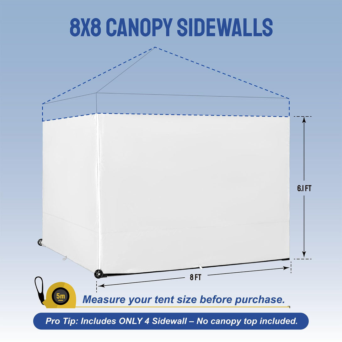 8x8 Canopy Sidewalls (4pck)