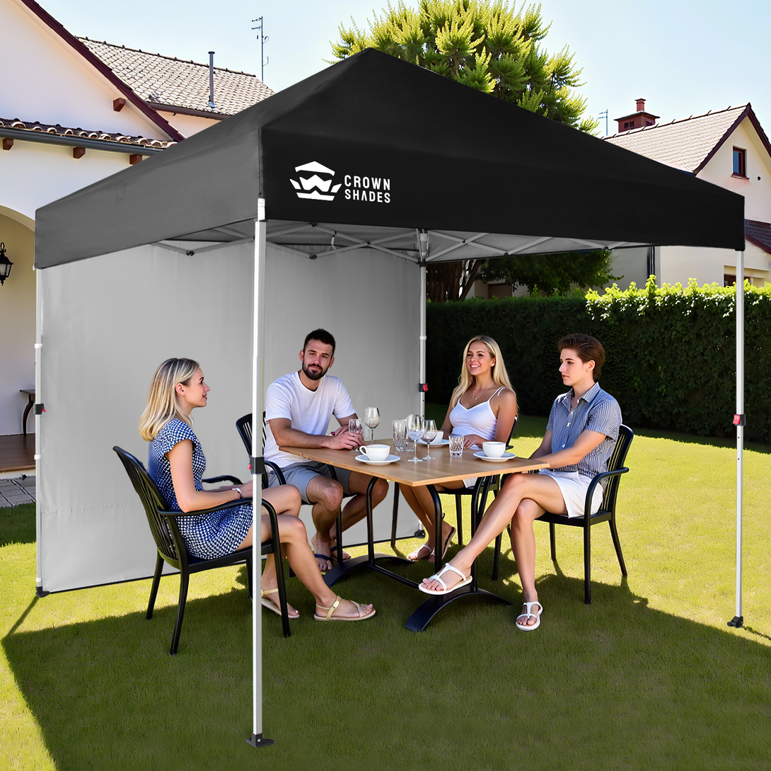 Tente pliante 8x8 avec 1 paroi latérale - Montage One Push CenterLOK™