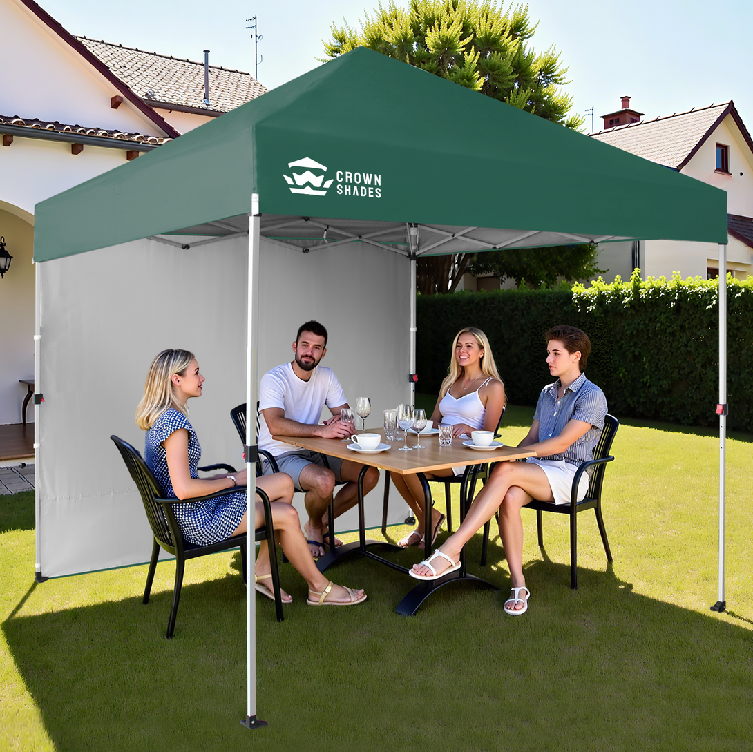 Tente pliante 8x8 avec 1 paroi latérale - Montage One Push CenterLOK™