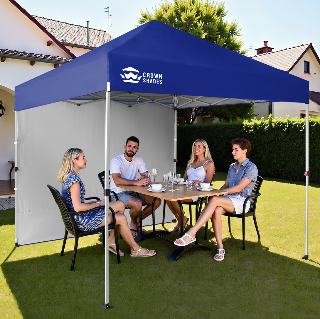 Tente pliante 8x8 avec 1 paroi latérale - Montage One Push CenterLOK™