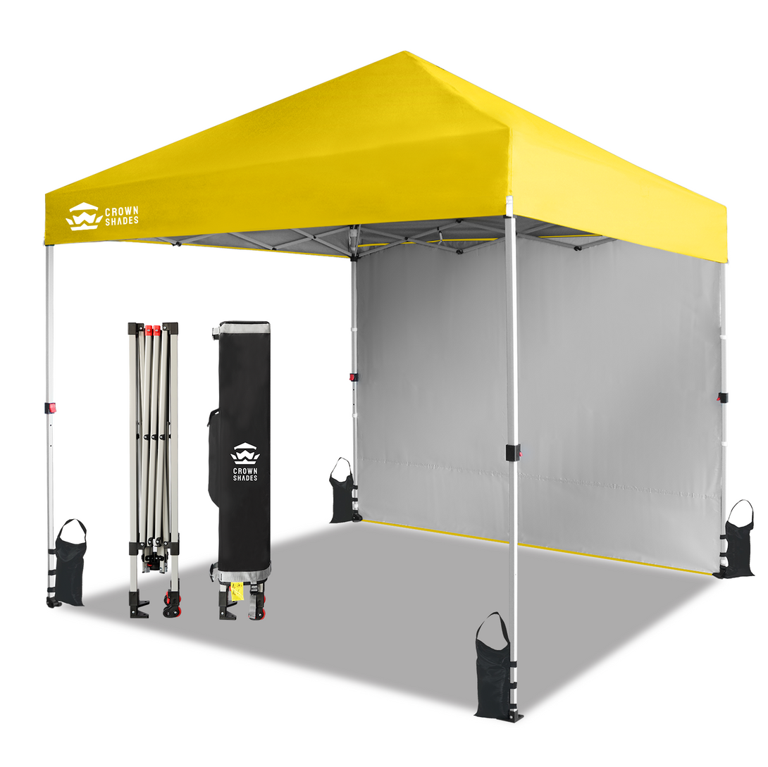 Tente pliante 8x8 avec 1 paroi latérale - Montage One Push CenterLOK™