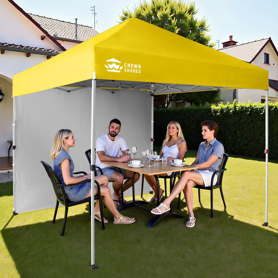 Tente pliante 8x8 avec 1 paroi latérale - Montage One Push CenterLOK™