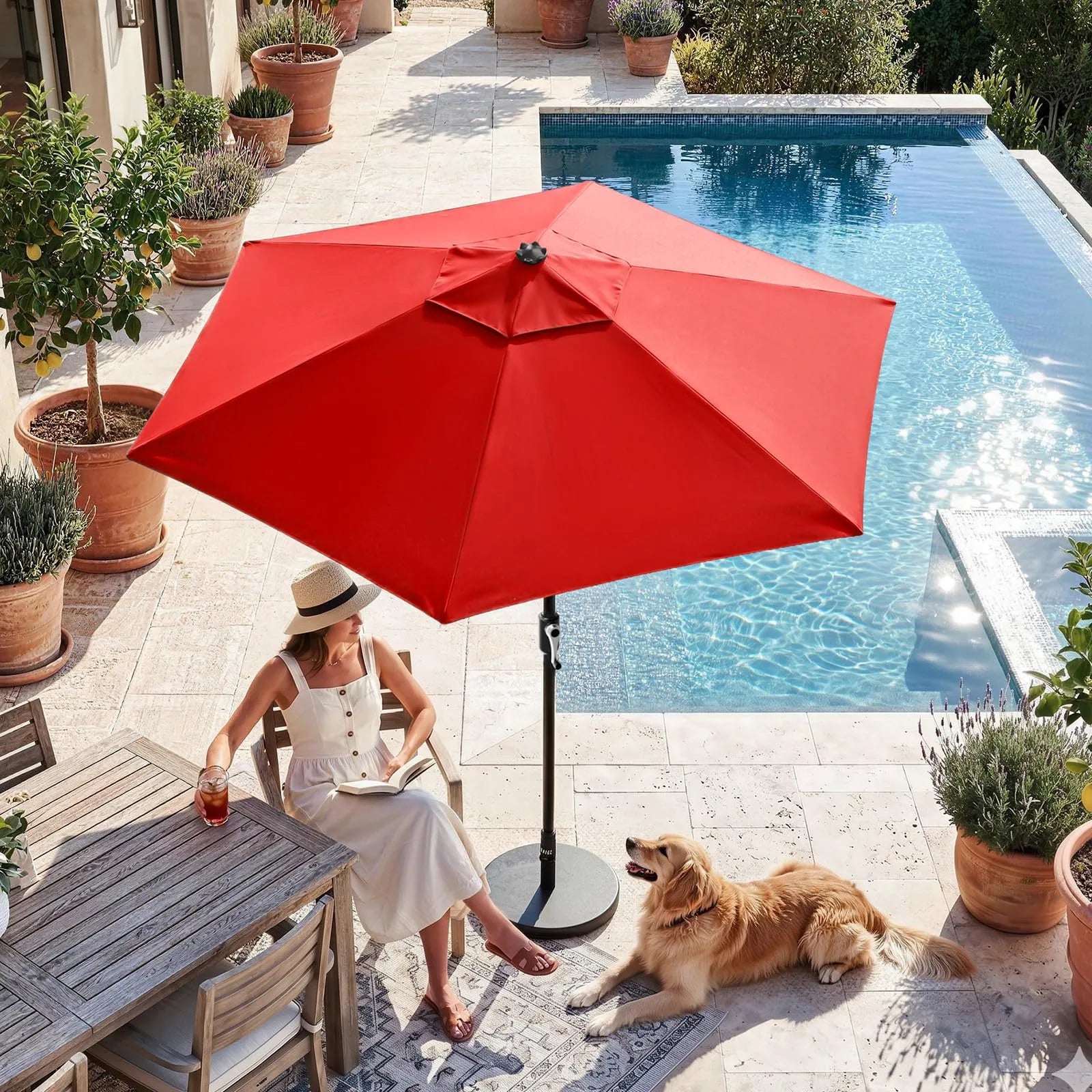 Sol-Shield 9' Resistente al viento | Inclinación profesional de 30°