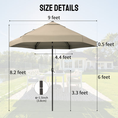 Sol-Shield 9' Gemini | 90° Twin-Arm – Crown Shades