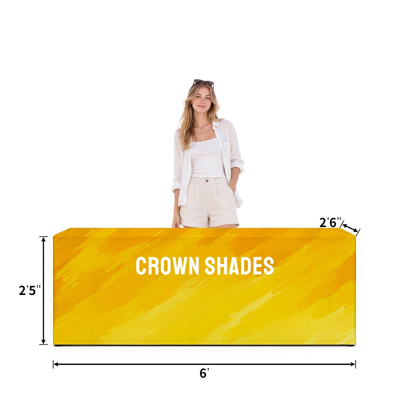 Custom Printed Fitted Table Throw