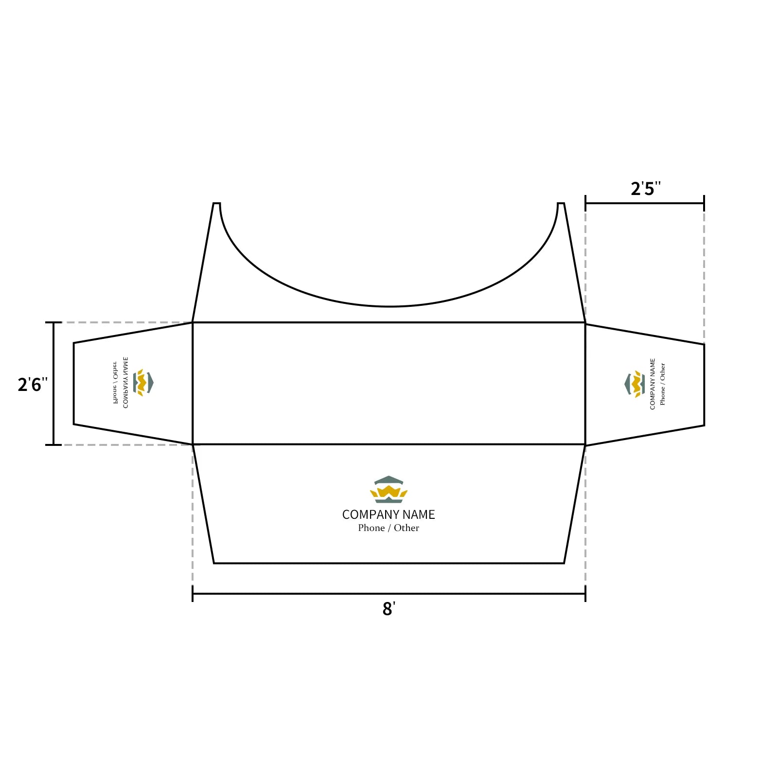 Custom Printed Table Stretch
